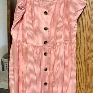 Peyton & Parker Candy Striped Women’s Dress with Buttons